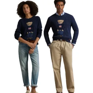 Ralph Lauren Polo Bear Cotton-Linen Sweater